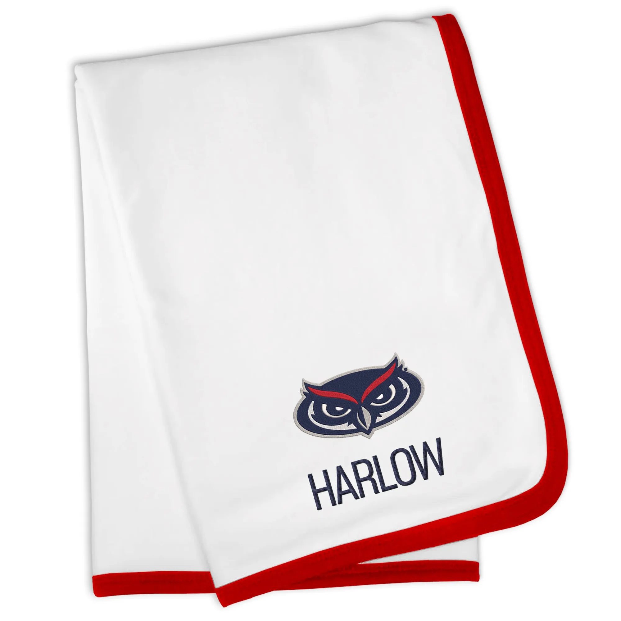 Personalized FAU Owls Blanket