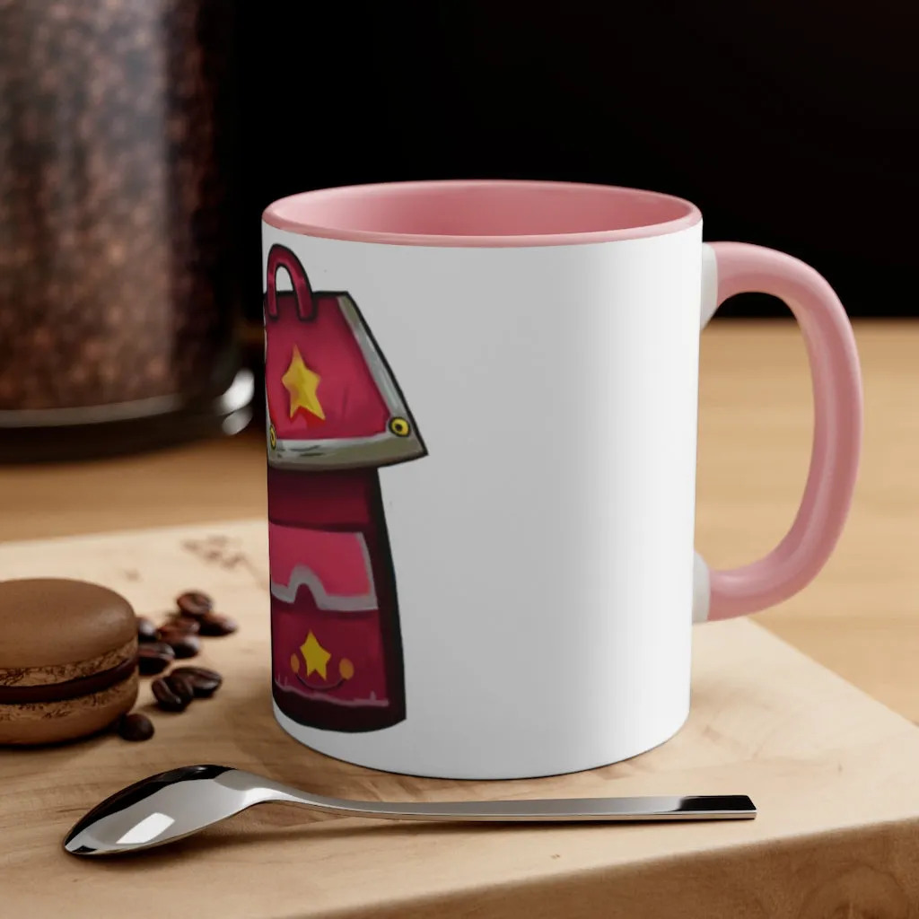 Pink Bag Accent Coffee Mug, 11oz