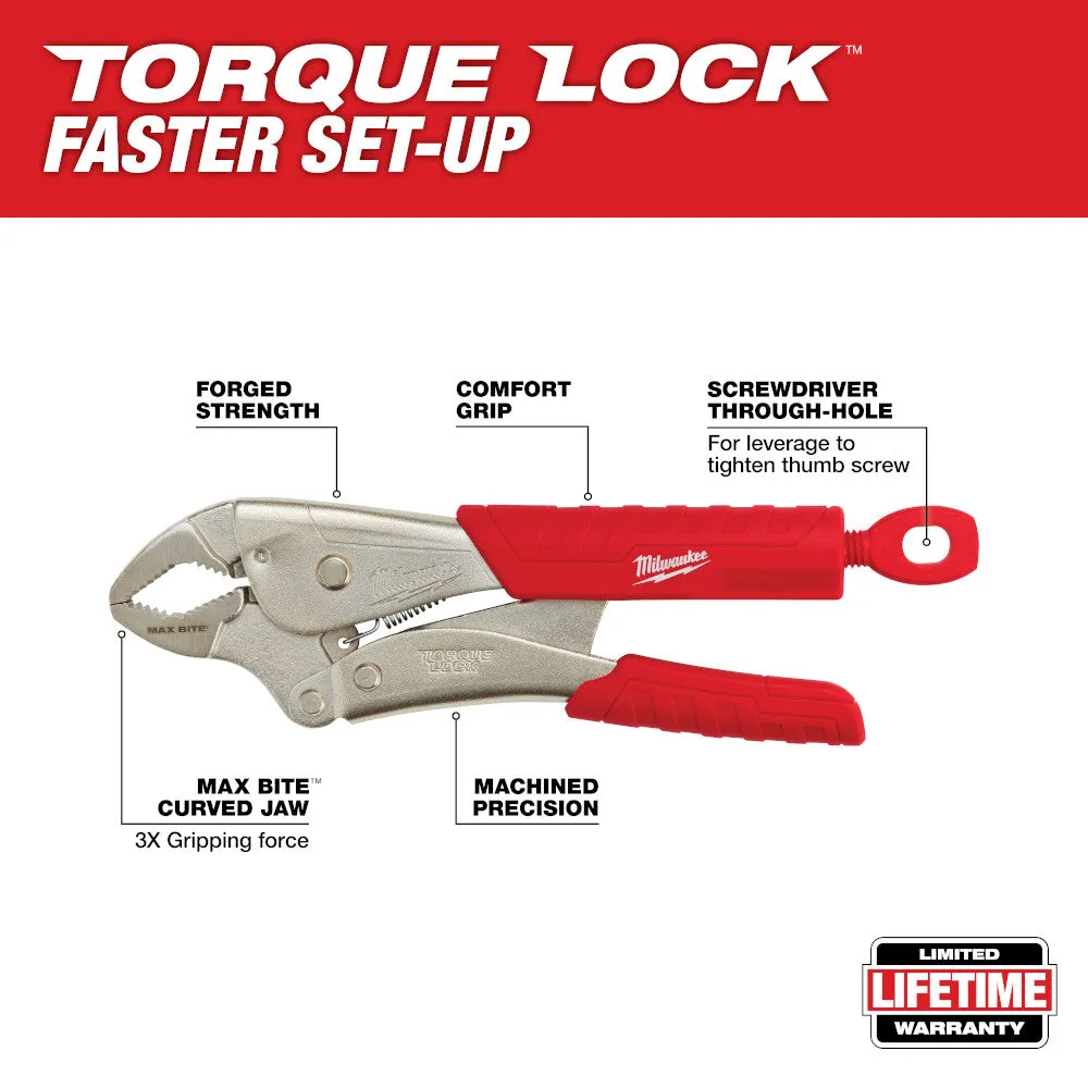 Plier Set - Milwaukee 2 Pc 7 in. & 10 in. Maxbite TORQUE LOCK™ Locking Pliers Set, 48-22-3702