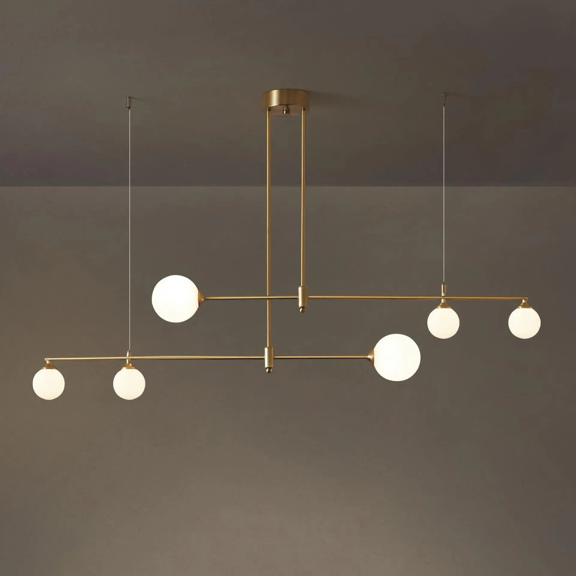 PRISMATICA / Brass Chandelier