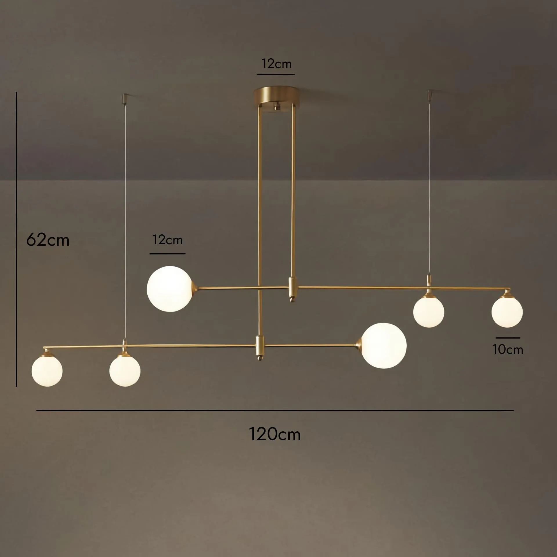 PRISMATICA / Brass Chandelier