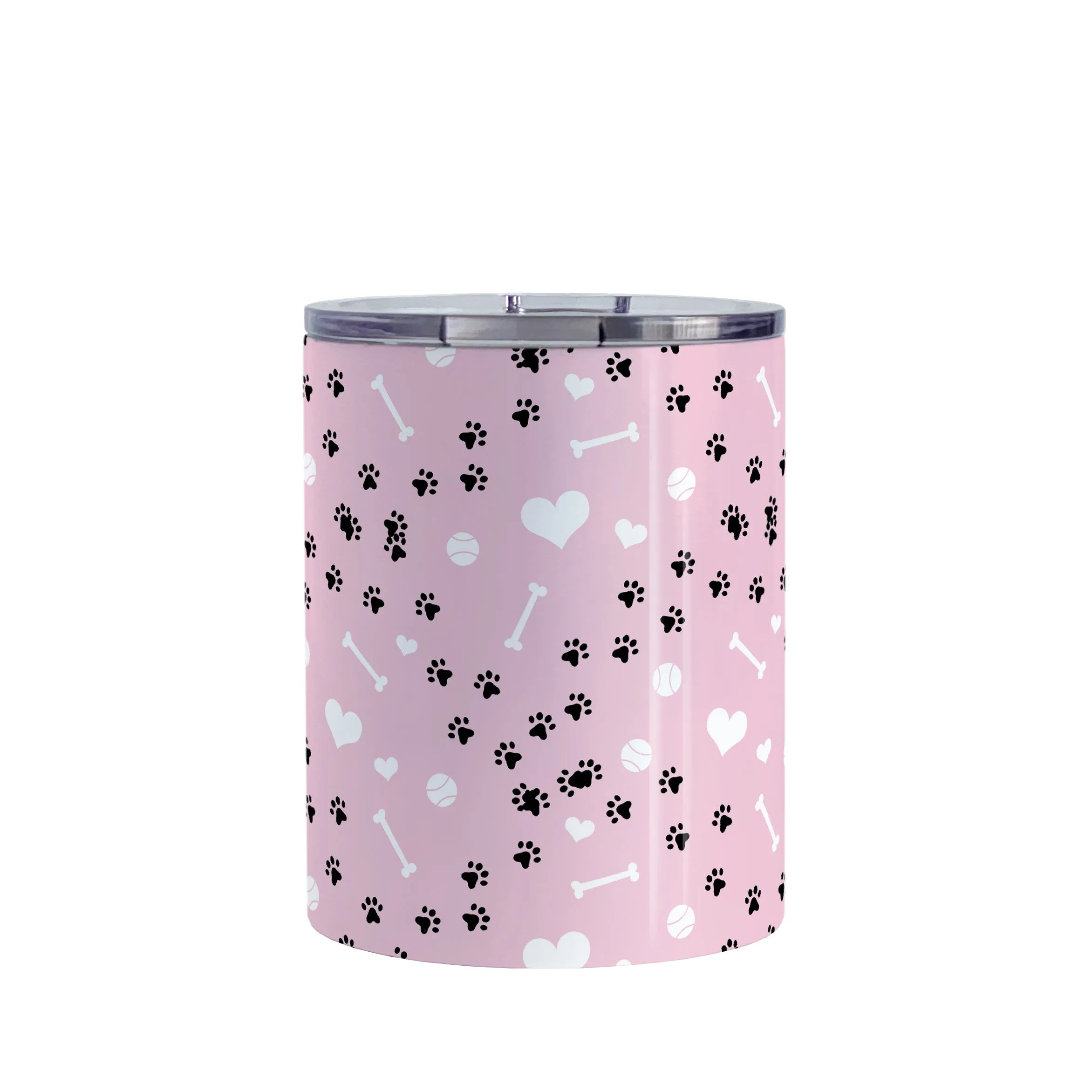 Puppy Run Pink Dog Tumbler Cup