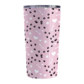 Puppy Run Pink Dog Tumbler Cup