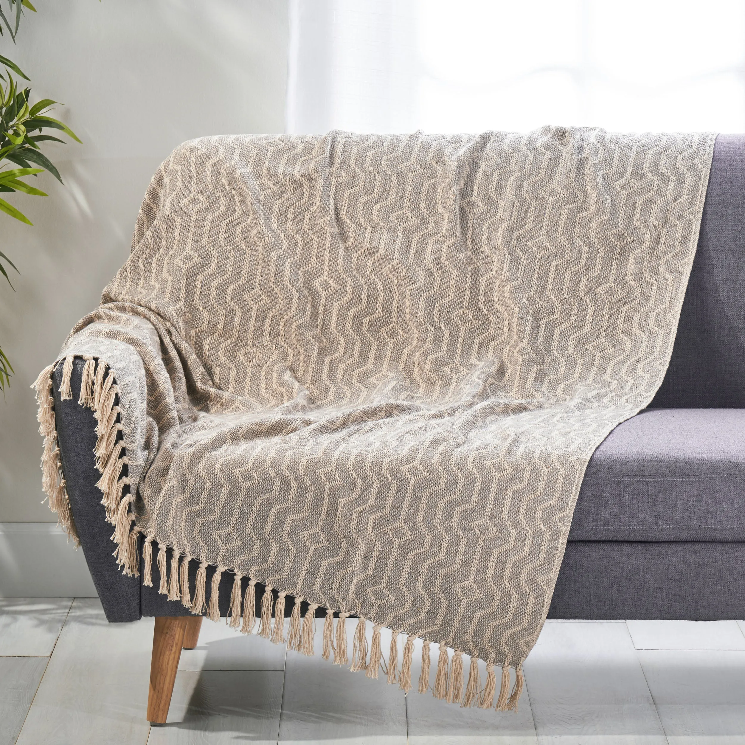 Quillen Boho Cotton Throw Blanket