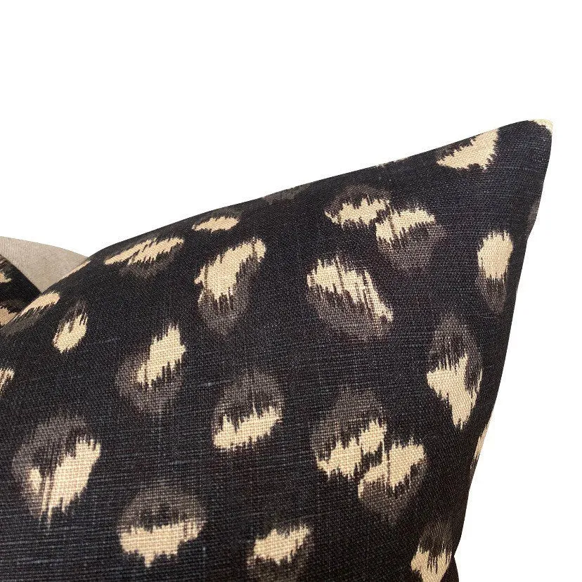 READY TO SHIP Kelly Wearstler Lee Jofa Feline Pillow Cover in black