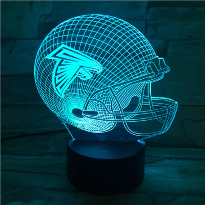 Rugby NFL Atlanta Falcons 3D lamp 1/3/7/16 colors available