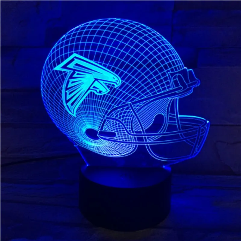 Rugby NFL Atlanta Falcons 3D lamp 1/3/7/16 colors available