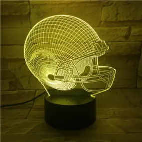 Rugby NFL San Diego Chargers 3D lamp 1/3/7/16 colors available