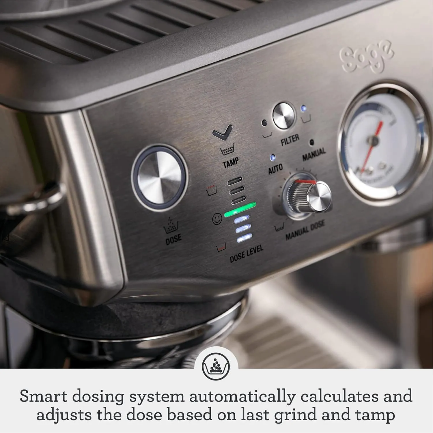 SAGE The Barista Express Impress SES876 Bean-to-Cup Coffee Machine – Stainless Steel