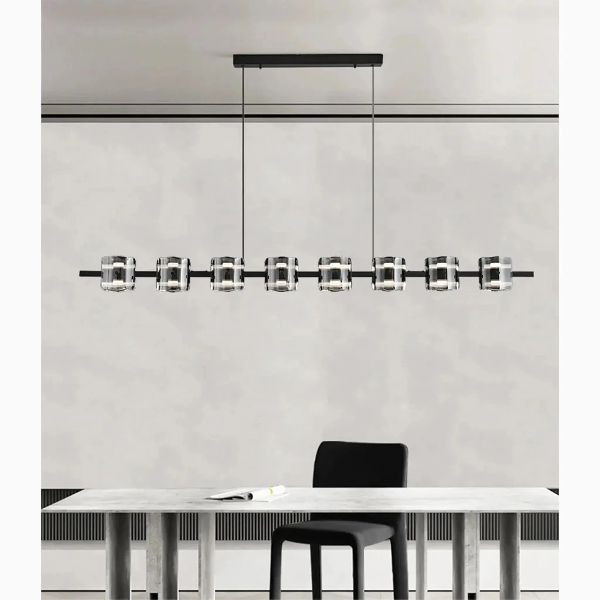 Schönenwerd | Stylish Creative Rectangle Glass Chandelier