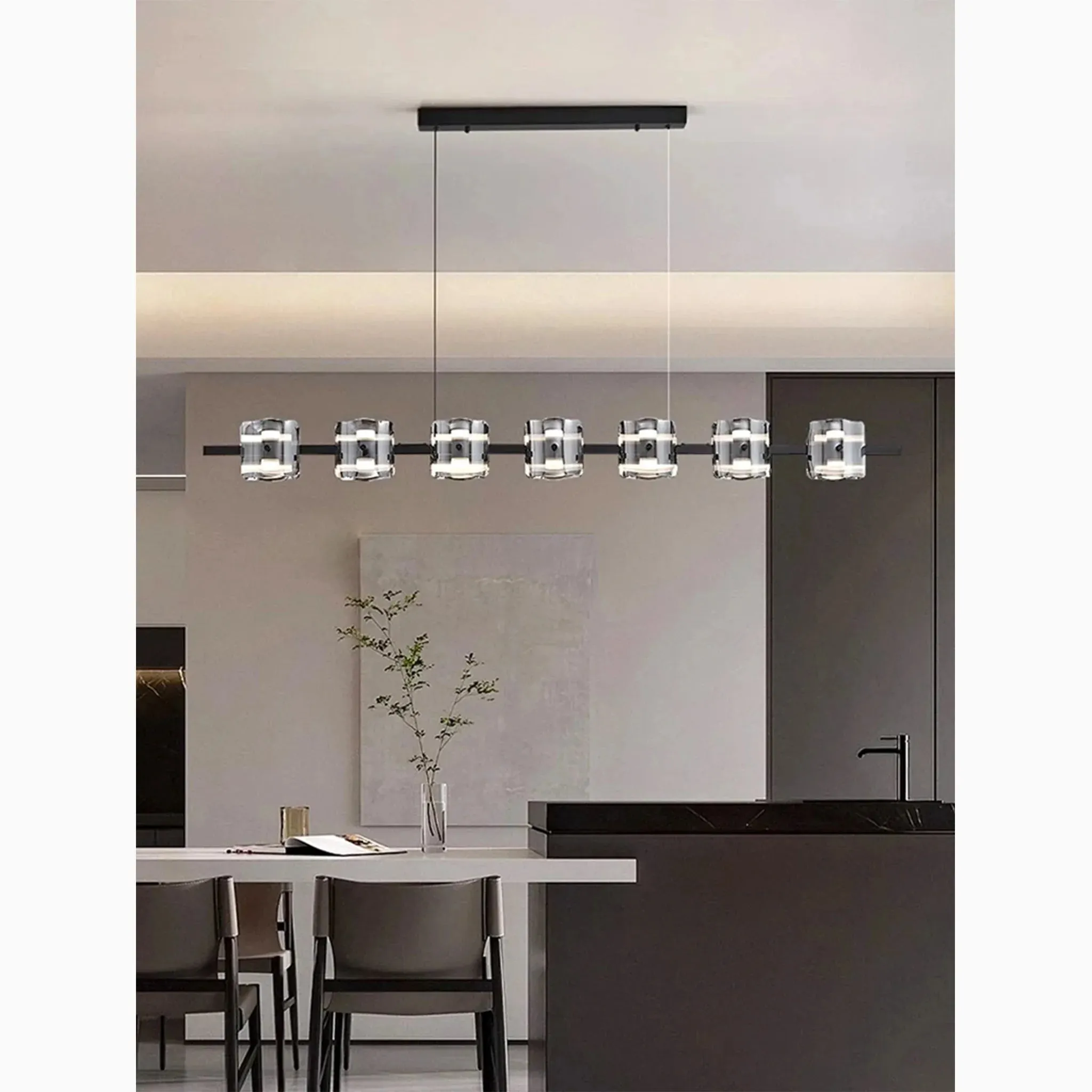 Schönenwerd | Stylish Creative Rectangle Glass Chandelier