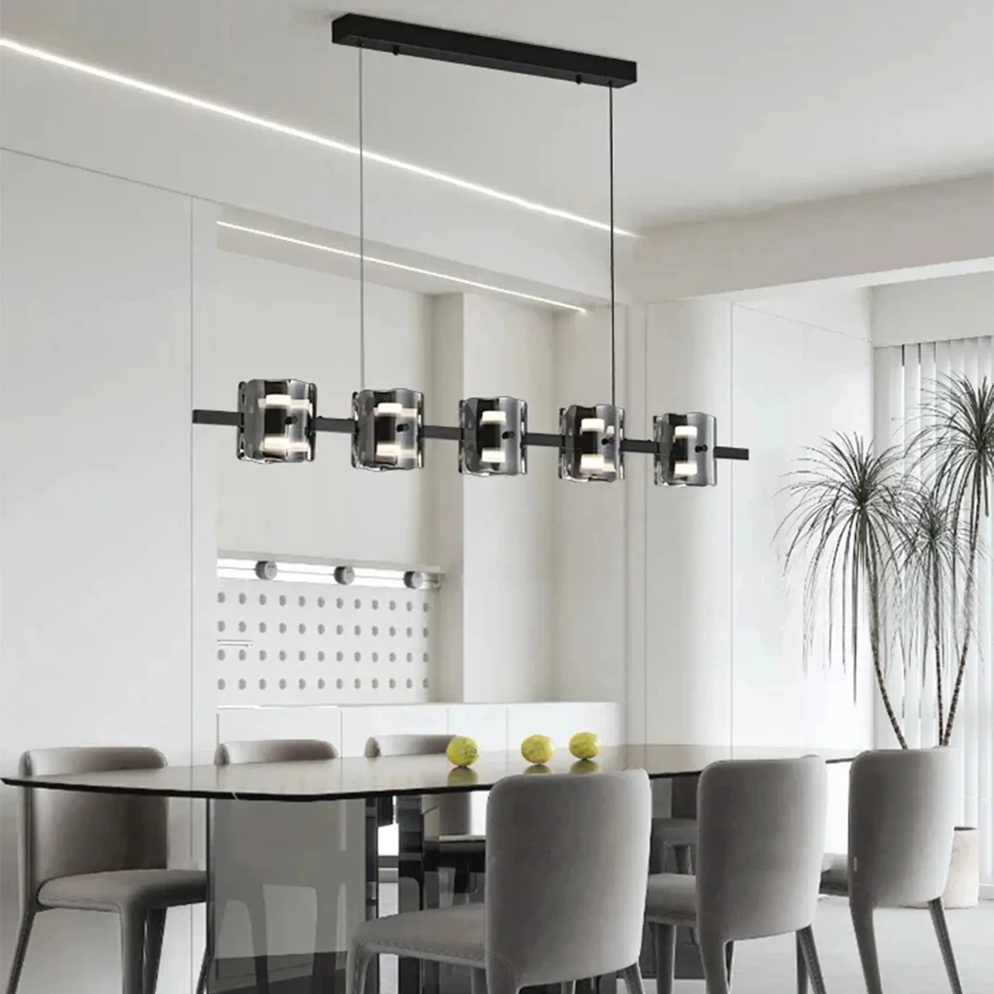 Schönenwerd | Stylish Creative Rectangle Glass Chandelier