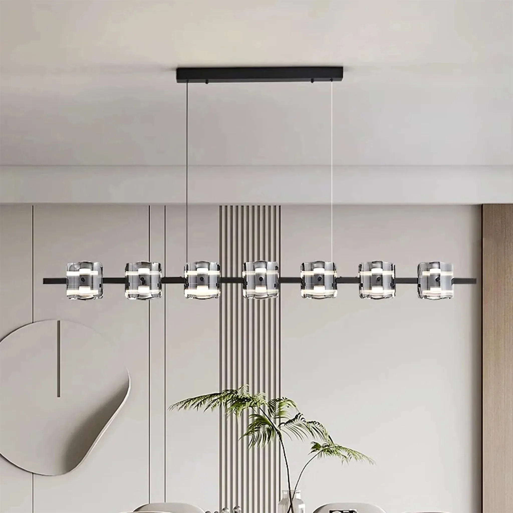 Schönenwerd | Stylish Creative Rectangle Glass Chandelier