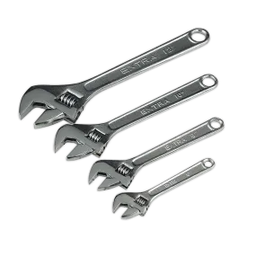 Sealey S0449 Adjustable Wrench Set, 150mm/200mm/250mm/300mm, 4 Pieces