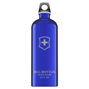 Sigg Water Bottle - Swiss Emblem - Dark Blue - 1 Liter