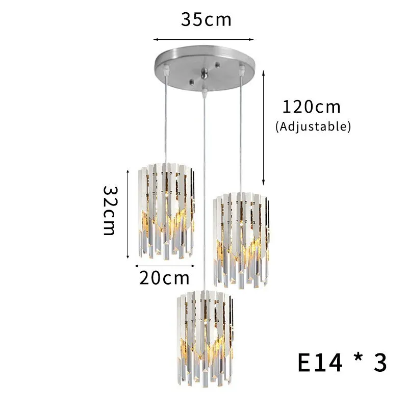 Small Round k9 Crystal Modern Led Chandelier for Living Room Kitchen Dining Room Bedroom Bedside