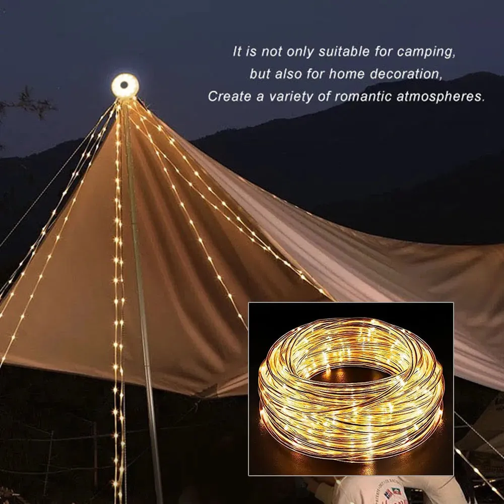 Star String USB Rechargeable Camp String Lights