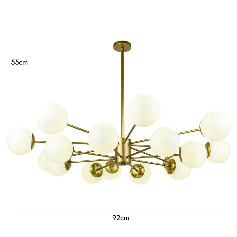 STROMA Brass Chandelier