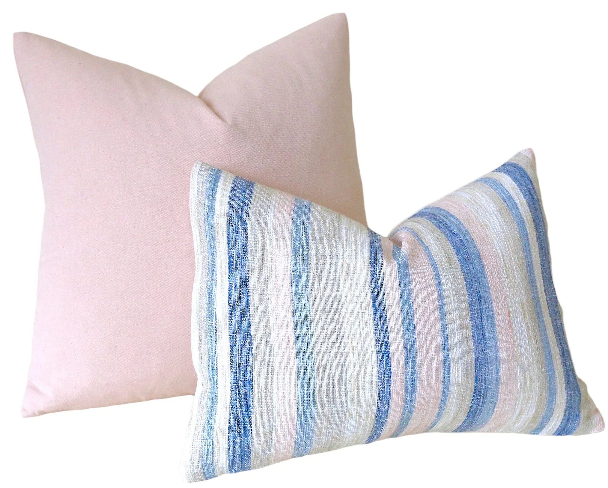 Sunset Beach Collection: Blue and White Fawn Throw Pillows / Blue Animal Print Pillow Cover