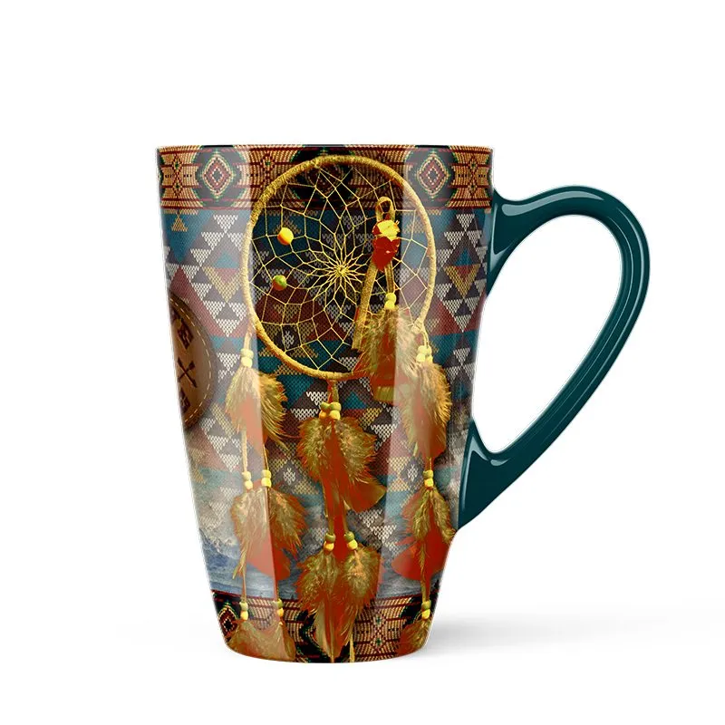 Tall Ceramic Mug - Native Graphic Design