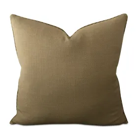 Tan Euro Sham with Rope Trim Pillow Cover 26x26