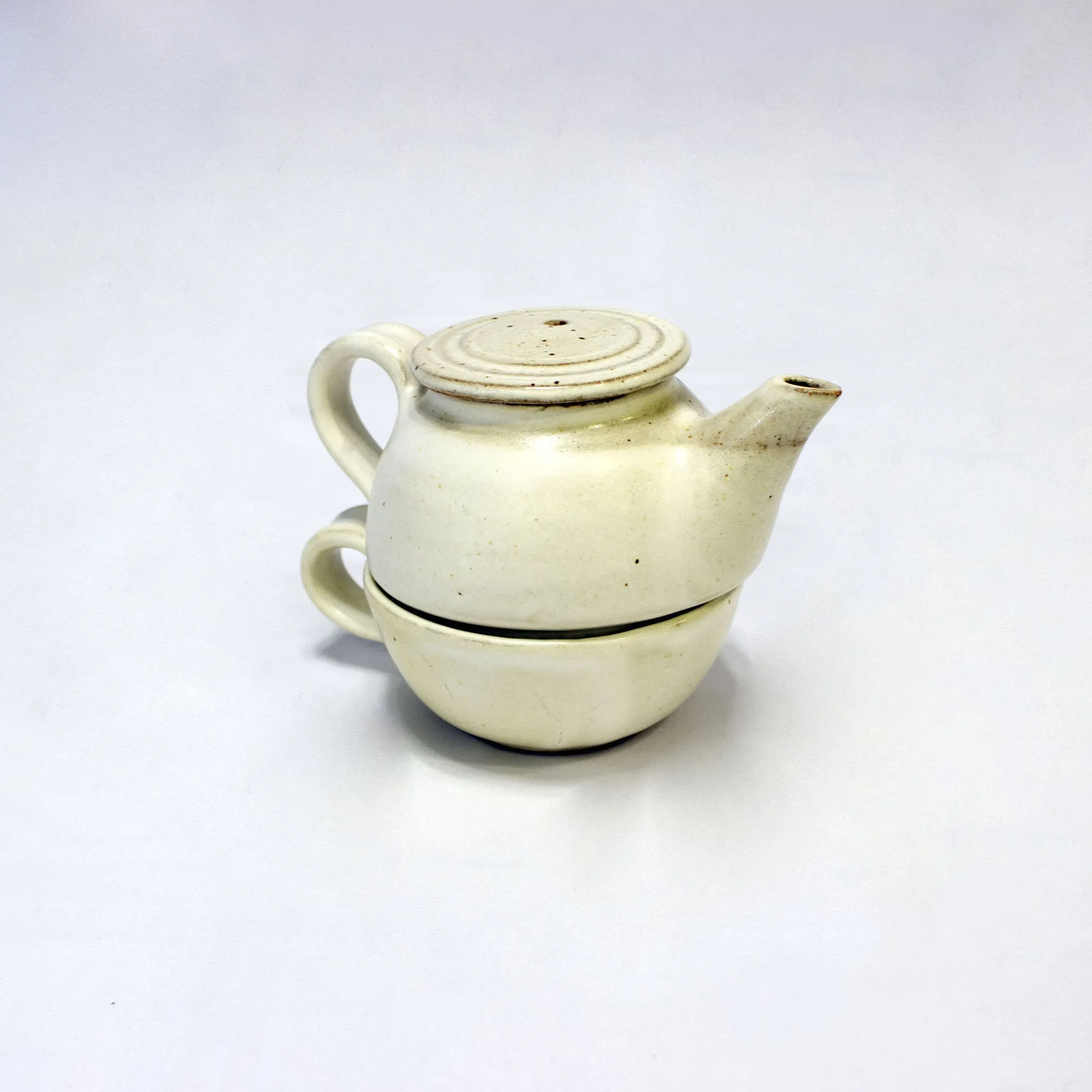 Tea pot with Cup - Ivory