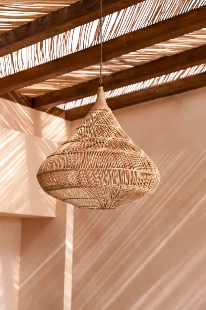 The Drop Pendant or Floor Lamp - Natural - M