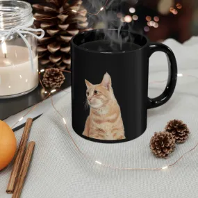 The Home Is Where The Cat Lives POD Black mug 11oz