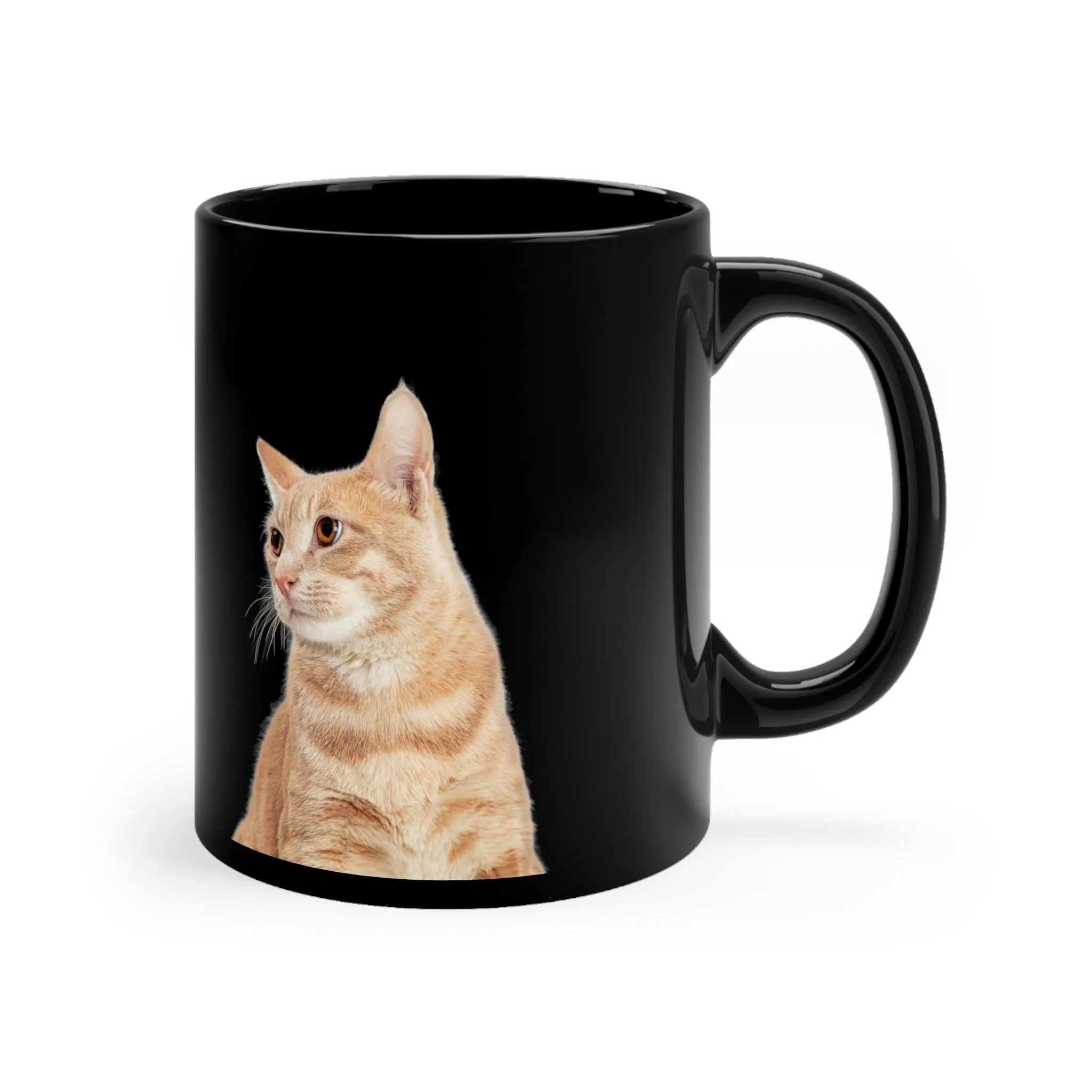 The Home Is Where The Cat Lives POD Black mug 11oz