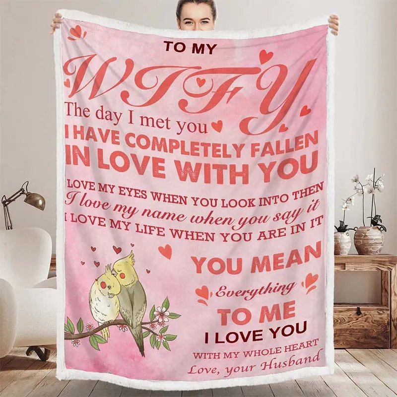 To My Wife - From Husband - A678 - Premium Blanket