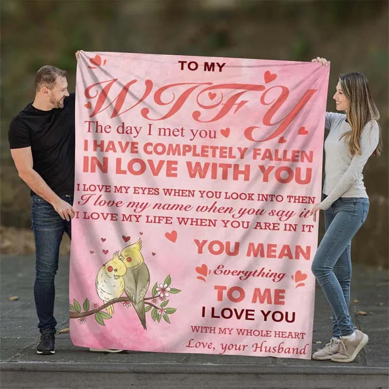 To My Wife - From Husband - A678 - Premium Blanket