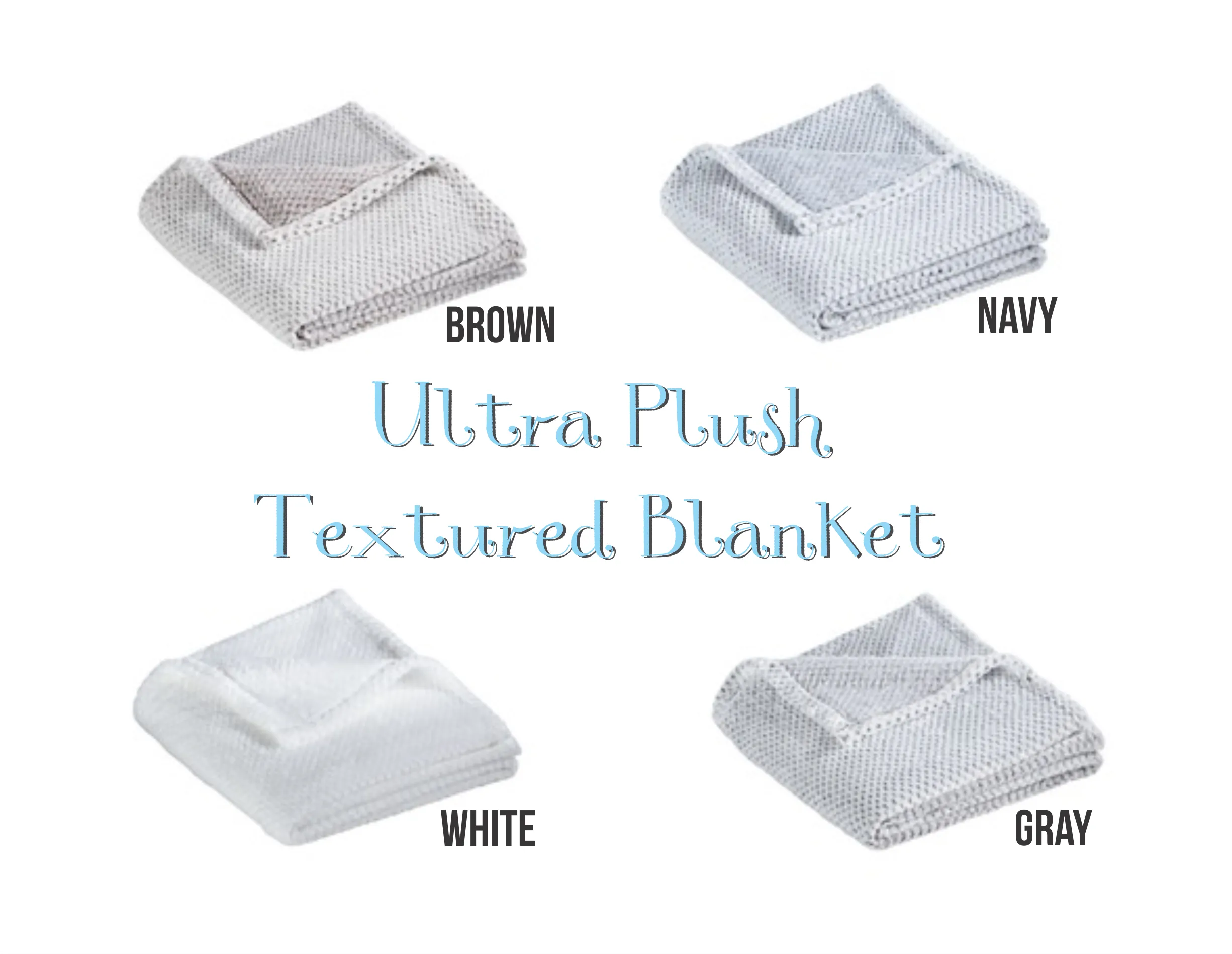 Ultra Plush Textured Blankets