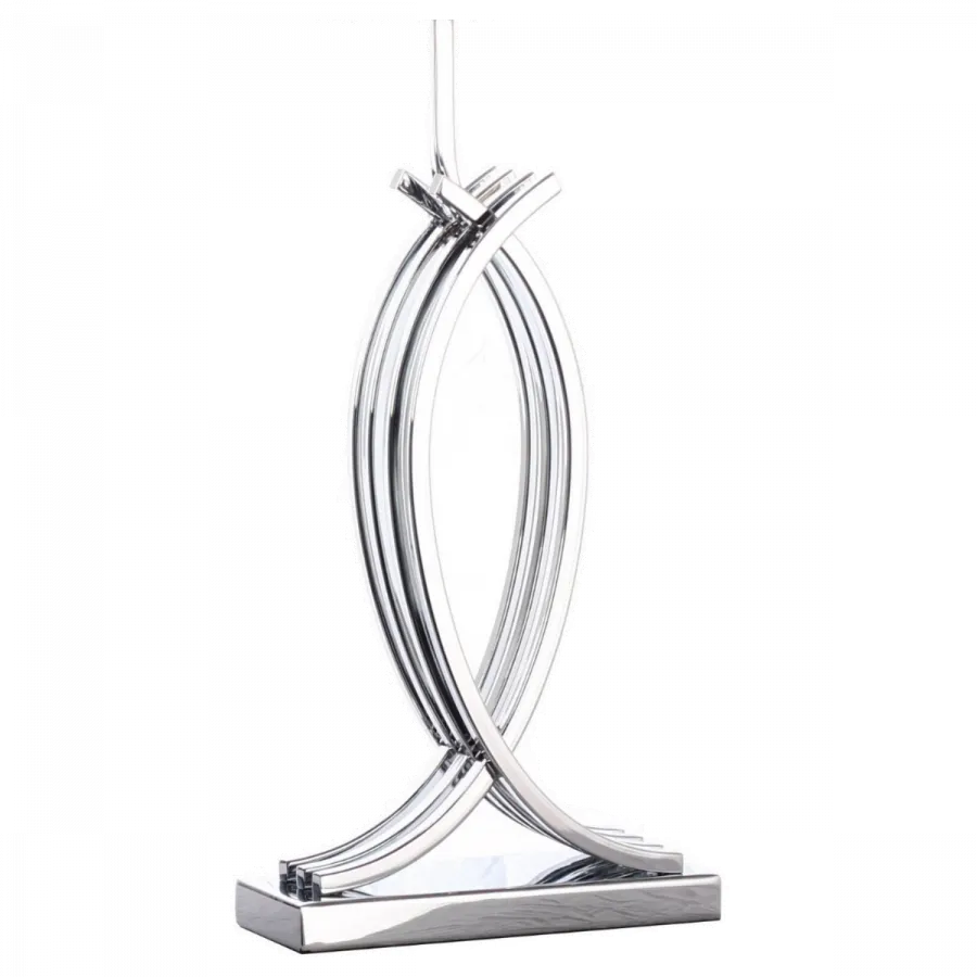 Unity in Chrome Table Lamp - 1 Lighting Settings 27 inch - USB Charger