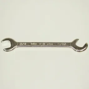 Vim Tools V-8 Miniature Open-End Wrench 3/8"   11/32"