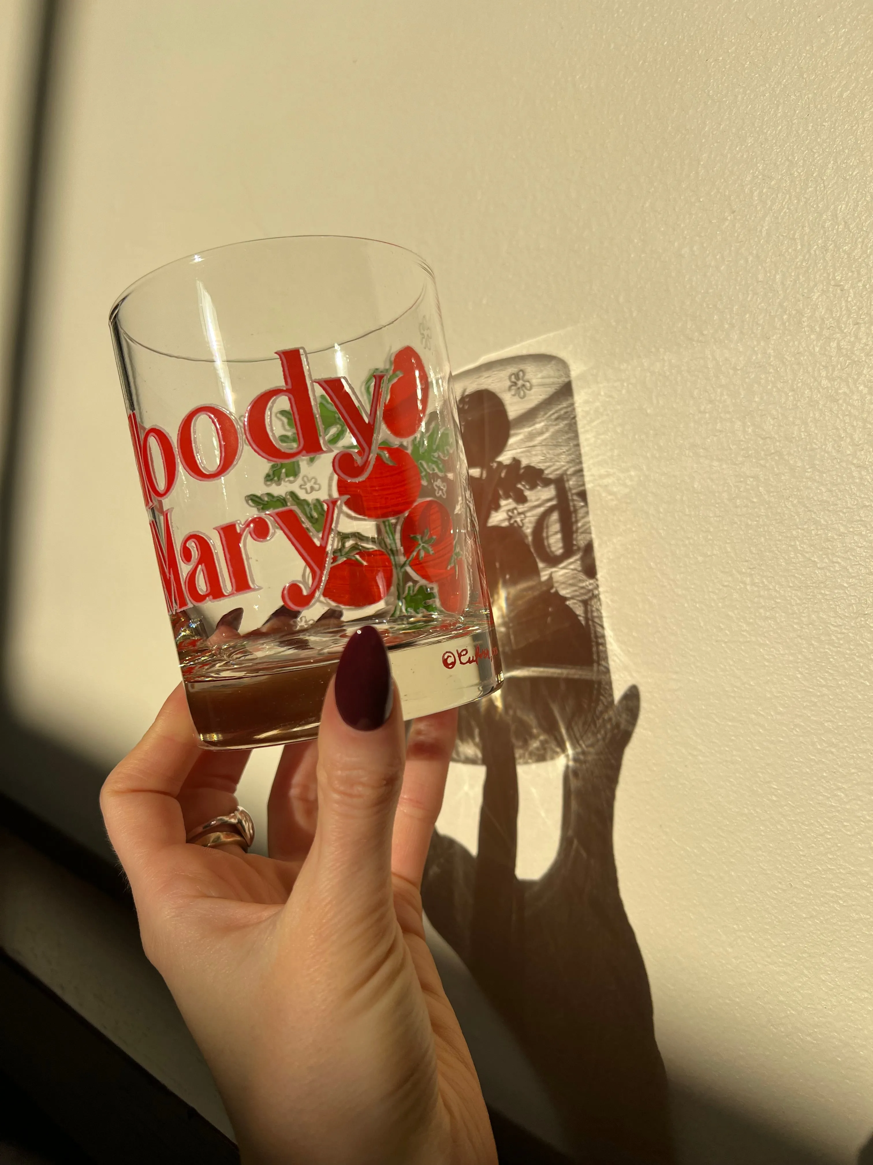 Vintage Bloody Mary Glass