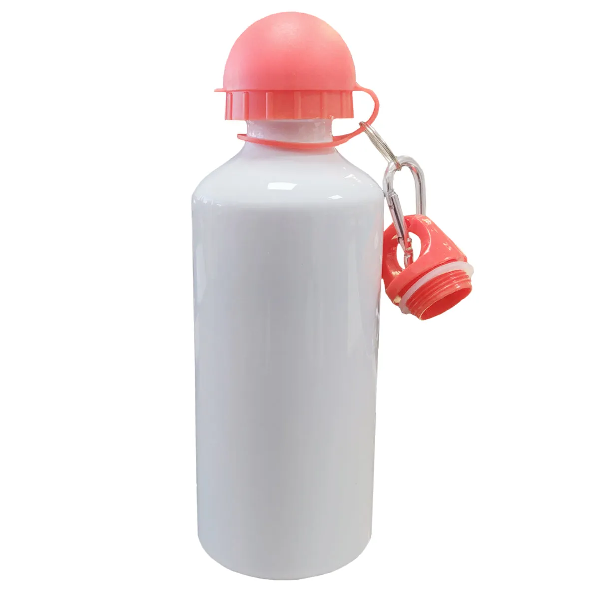 Water Bottles - COLOURED Two Lids (RED) - 600ml