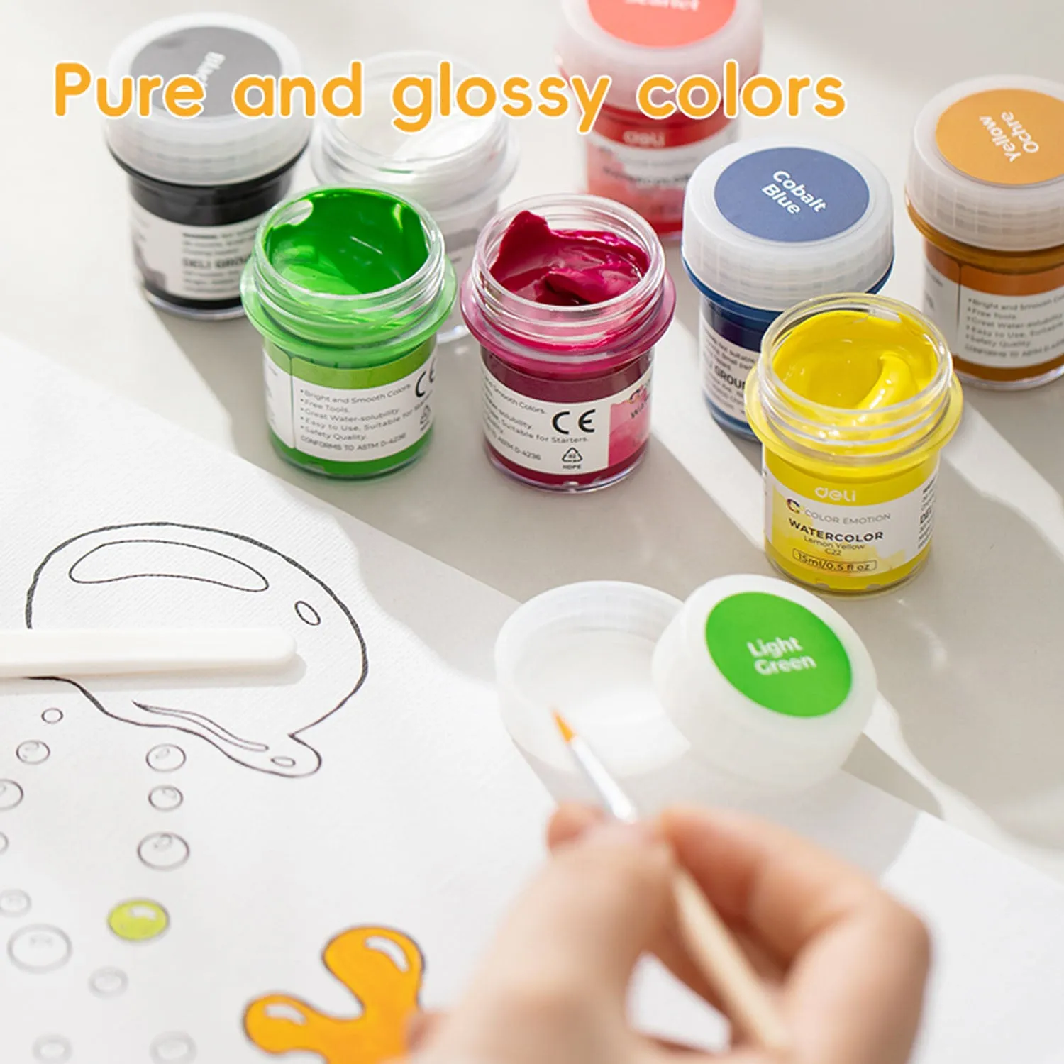 Water Color Bottle Set (8 Colors)