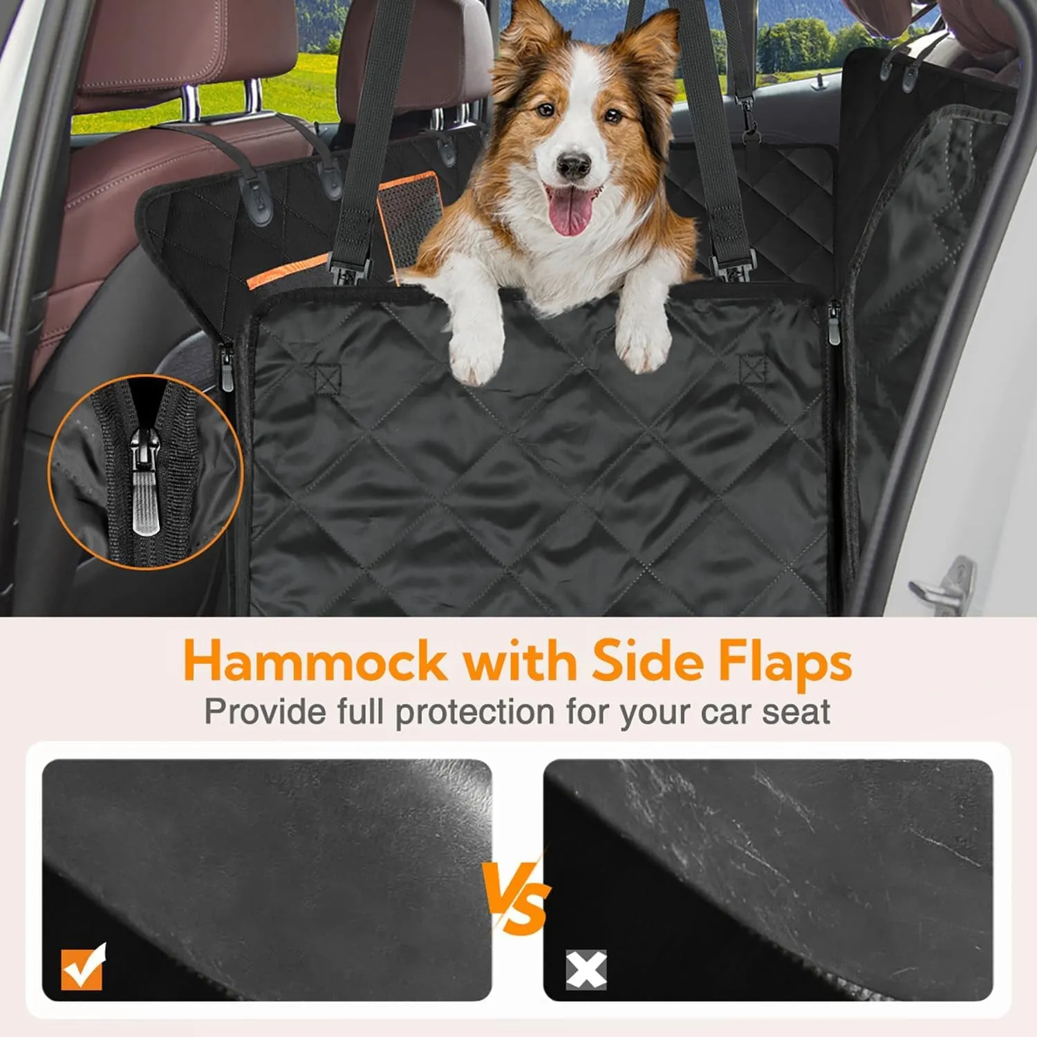 Waterproof Dog Car Seat Cover for Back Seat