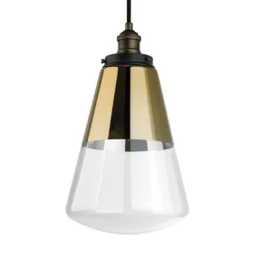 Waveform 10 In. Pendant Light Brass Finish