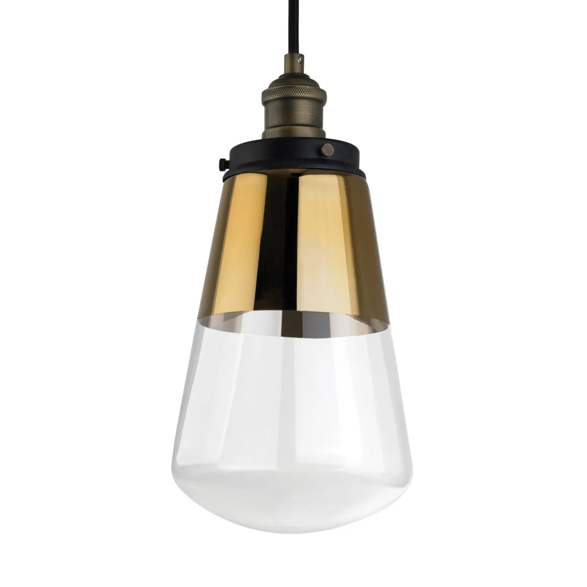 Waveform 8 In. Pendant Light Brass Finish