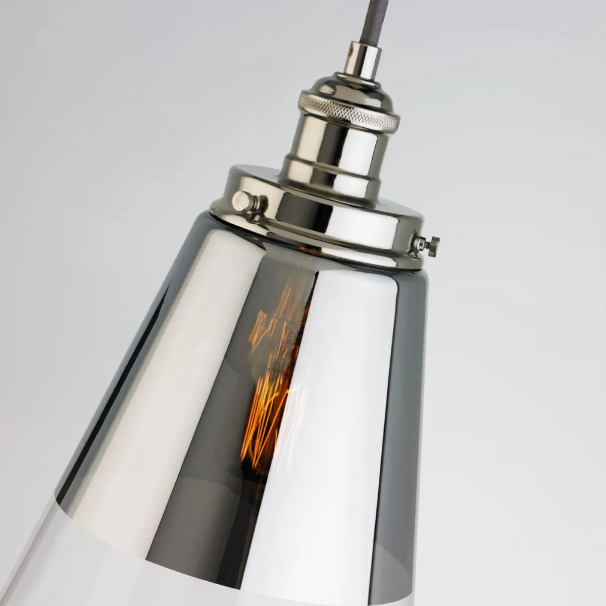 Waveform 8 In. Pendant Light Nickel Finish