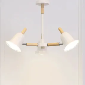 White Nordic Ceiling Pendant Wood Chandelier for Stylish Living Room Décor