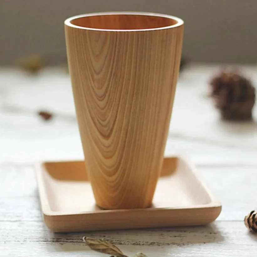 Wooden Cup Handmade Eco Friendly Natural Party Festival Wooden Cup Drinkware Beer Coffee Cup - Eco Friendly - Housewarming Gift Decor