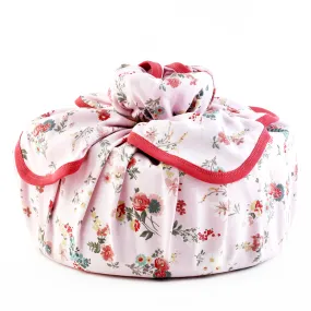 Wrapped with Endanzoo Organic Baby Swaddle Blanket - Pink Blossom