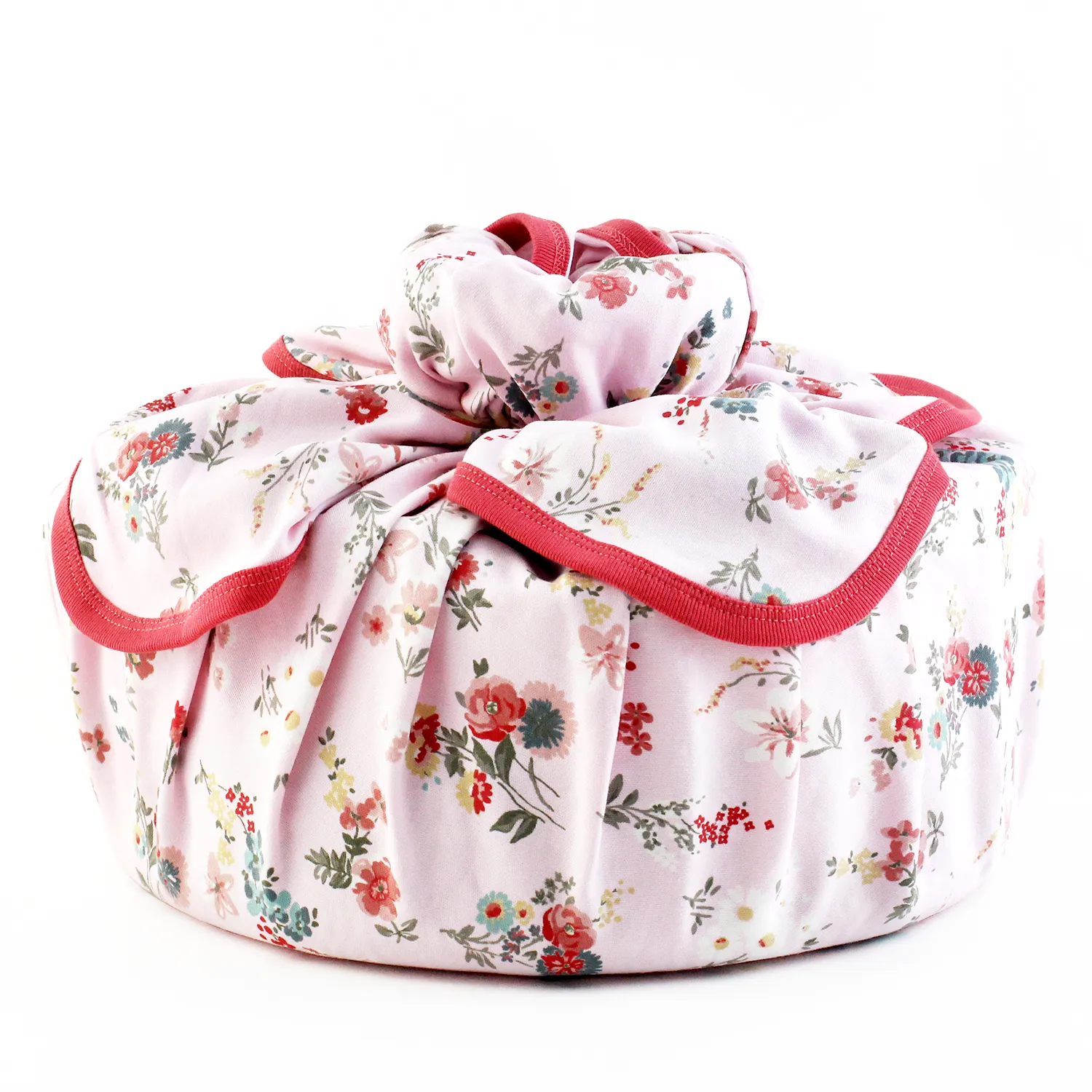 Wrapped with Endanzoo Organic Baby Swaddle Blanket - Pink Blossom