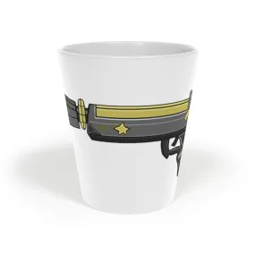 Yellow Gun Latte Mug, 12oz