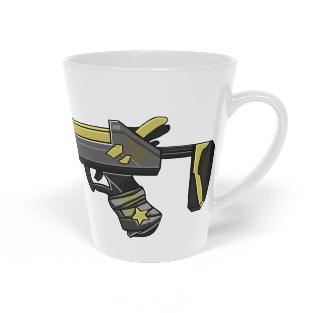 Yellow Gun Latte Mug, 12oz