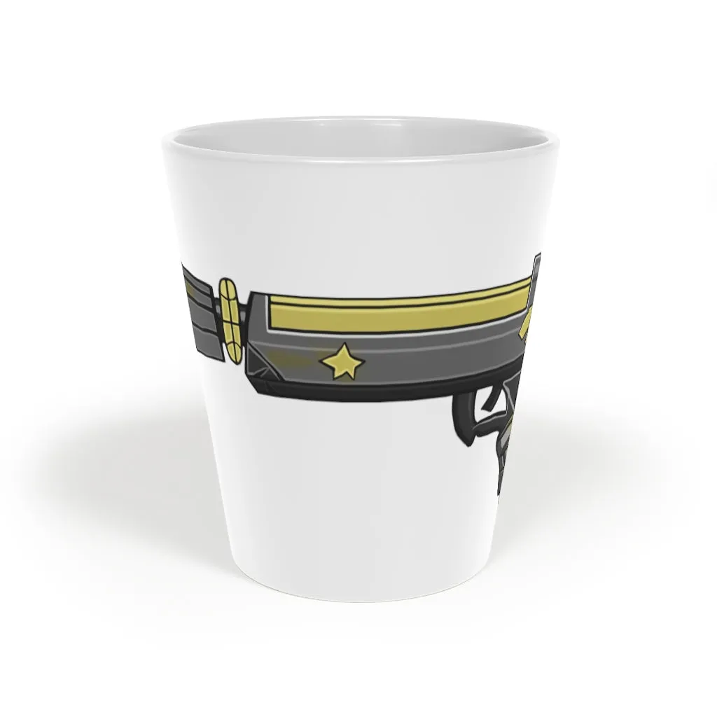 Yellow Gun Latte Mug, 12oz