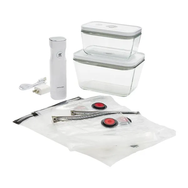 ZWILLING Fresh & Save Vacuum Seal Starter Set with Glass Containers (7 Piece) *FLASH SALE